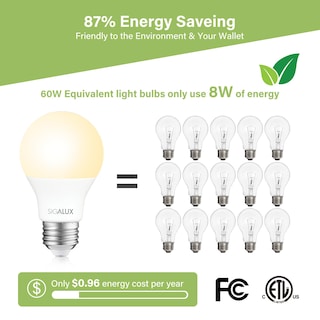 Foto 3 | Foto 3 | Bombillas Led Sigalux Ecobright T20 Compatibles Con 8 W 2700 K 750 Lm - Venta Internacional.