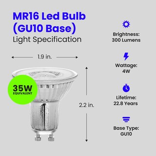 Foto 2 | Foto 2 | Bombillas Led Feit Electric Mr16 Gu10 De 4 W (6 Paquetes) - Venta Internacional.