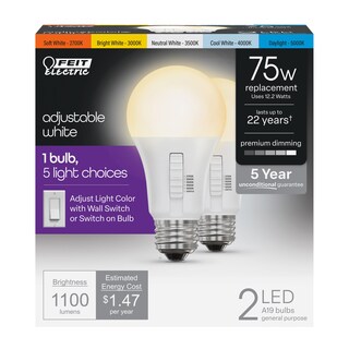 Foto 1 | Foto 1 | Bombilla Led Feit Electric A19 12 W 1100 Lm 75 W Regulable - Venta Internacional.