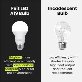 Foto 7 | Foto 7 | Bombillas Led Feit Electric A19 9 W 800 Lm 5000 K Regulables Paquete De 8 Unidades - Venta Internacional.