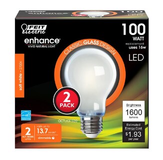 Foto 1 | Foto 1 | Bombilla Led Feit Electric A19 15 W 1600 Lm 2700 K E26 Paquete De 2 - Venta Internacional.