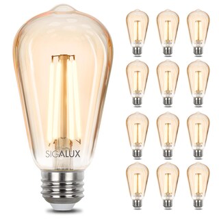 Foto 1 | Foto 1 | Bombilla Led Sigalux Edison De 9 W 700 Lm 2700 K E26 Regulable Paquete De 12 - Venta Internacional.