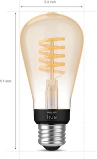 Foto 7 | Foto 7 | Bombilla De Filamento Edison Vintage Inteligente Philips Hue 7w St19 - Venta Internacional.