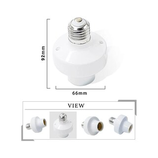 Foto 4 | Foto 4 | 3pcs Socket Inteligente Wifi E27/e26 Adaptador De Foco Led Eo Safe Imports Esi-19554 Blanco