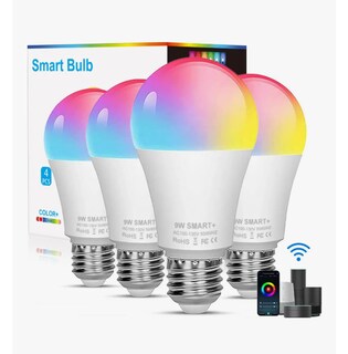 Foto 1 | Foto 1 | 4pcs Focos Led Xtellar 12w Wifi Inteligente Luz Led Para Alexa Rgb Luces Bulbos  E27 Foco