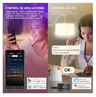Foto 2 | Foto 2 | Focos Led Inteligentes Rgbcw Wifi 9 w Ajustable Multicolor