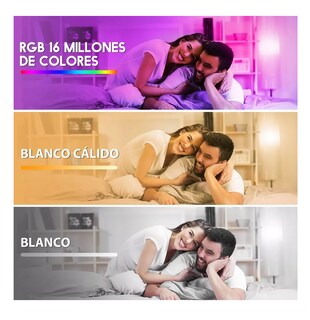 Foto 3 | Foto 3 | 4 Focos Led Inteligente Rgbcw Wifi 9w Ajustable Multicolor
