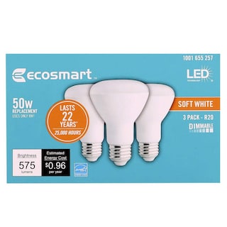 Foto 1 | Foto 1 | Bombilla Led Ecosmart Br20 (paquete De 3) Color Blanco Suave 8 W (equivalente A 50 W) - Venta Internacional.