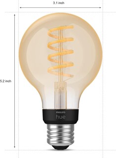 Foto 3 | Foto 3 | Bombilla Led Philips Hue Smart De 60 W Filamento G25 550 Lm E26 1 Paquete - Venta Internacional.