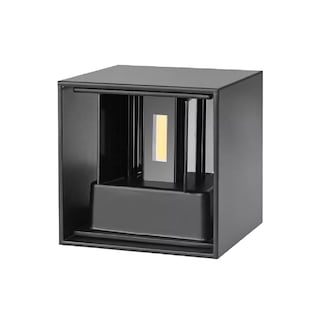 Foto 1 | Foto 1 | Arbotante Muro Led 10w Negro Cuadrado Luz Calida P/ Exterior Negra