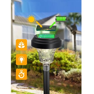 Foto 2 | Foto 2 | 8pzs Luces Solar Al Aire Libre Impermeable Eo Safe Imports Esi-15529 Negro