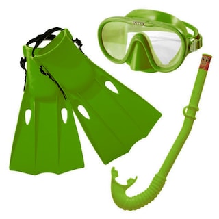 Foto 1 | Foto 1 | Set Snorkel Intex 55655 color Verde Máscara con Tubo y Aletas para Buceo