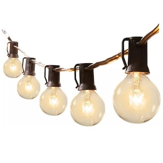 Foto 1 | Foto 1 | Guirnalda De Luces 25 Focos De Exterior Vintage Impermeable Eo Safe Imports Esi-13204 Negro