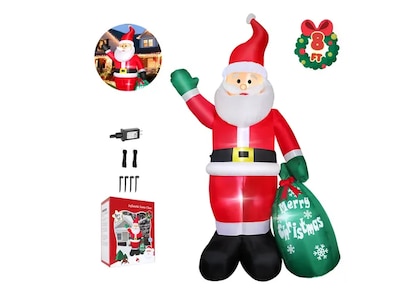 Foto 3 | Foto 3 | Xtellar Papá Noel Inflable Iluminado De 244cm Para Una Decoración Navideña Espectacular