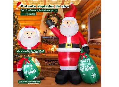 Foto 4 | Foto 4 | Xtellar Papá Noel Inflable Iluminado De 244cm Para Una Decoración Navideña Espectacular