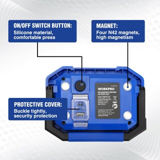 Foto 6 | Foto 6 | Lámpara De Trabajo Led Workpro Recargable A Prueba De Agua De 2000 Lúmenes, Paquete De 2 - Venta Internacional.