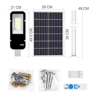 Foto 4 | Foto 4 | Lámpara Led Solar Belug de 200 W