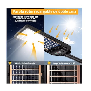 Foto 2 | Foto 2 | Lámpara Led Solar Suburbana Ultrafino Eo Safe Imports Esi-11048 Negra