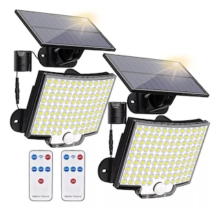 Foto 1 | Foto 1 | Lámpara Solar Exterior Jardín 228 Led 2 piezas Eo Safe Imports Esi-12739 Multicolor