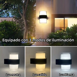 Foto 3 | Foto 3 | Lámpara De Pared Led Muro Impermeable Moderna Eo Safe Imports Esi-14299 Multicolor