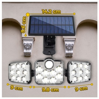 Foto 4 | Foto 4 | Lampara Led Solar Con Sensor De Movimiento Impermeables Elegate Led39 Negro