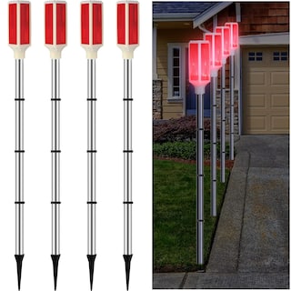 Foto 1 | Foto 1 | Marcadores De Entrada Macarrie Con Energía Solar, Rojos, 4 Unidades - Venta Internacional.