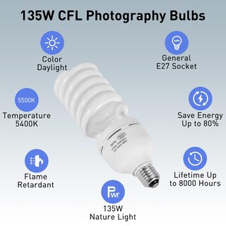 Foto 2 | Foto 2 | Bombilla Skytex 135w 5400k Cfl E27 Con Temperatura De Color - Venta Internacional.