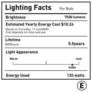 Foto 6 | Foto 6 | Bombilla Skytex 135w 5400k Cfl E27 Con Temperatura De Color - Venta Internacional.