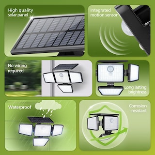 Foto 2 | Foto 2 | Luz Solar De Seguridad Philips 196 Led Con Sensor De Movimiento Pir - Venta Internacional.