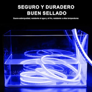 Foto 3 | Foto 3 | Tiras De Led 10m Luz Neón Flexible 24v Con Control Remoto Eo Safe Imports Esi-9448 Azul