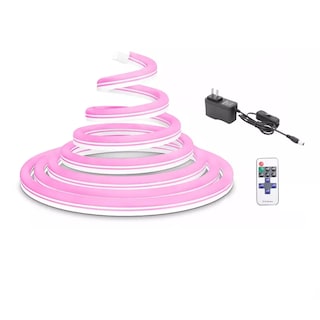 Foto 1 | Foto 1 | Tiras De Led 10m Luz Neón Flexible 24v Con Control Remoto Eo Safe Imports Esi-9452 Rosa