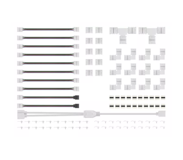 Foto 1 | Foto 1 | Conector de Broche para Unir Tira Led Rgb 4 Pines 10 mm 95 Piezas