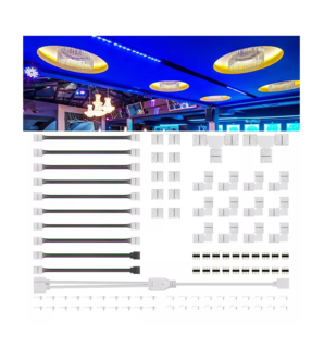 Foto 3 | Foto 3 | Conector de Broche para Unir Tira Led Rgb 4 Pines 10 mm 95 Piezas