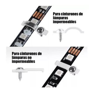 Foto 4 | Foto 4 | Conector de Broche para Unir Tira Led Rgb 4 Pines 10 mm 95 Piezas