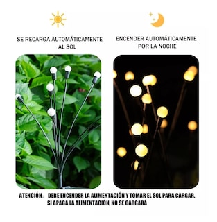 Foto 4 | Foto 4 | Luces Led Solares Lab.G para Jardín 2 Baras con 8 Focos C/U
