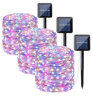 Foto 1 | Foto 1 | Cadena De Luces Solares 120 Led Jardín Exterior 3 Piezas