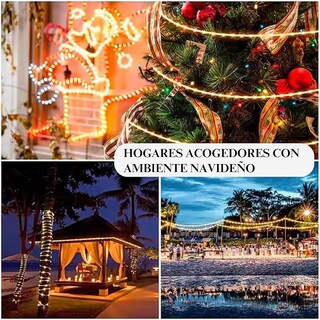 Foto 2 | Foto 2 | Manguera De Luz Led Luxvi 20m 8 Modos 400 Led's Impermeable Ip65 Blanco Cálido (4pzs)