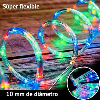 Foto 8 | Foto 8 | Manguera De Luz Led Luxvi 10m 8 Modos 200 Led's Impermeable Ip65 Multicolor