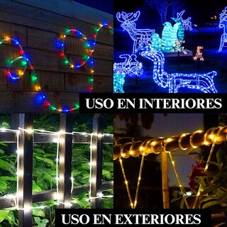 Foto 7 | Foto 7 | Manguera De Luz Led Luxvi 10m 8 Modos 200 Led's Impermeable Ip65 Multicolor (2pzs)