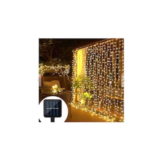 Foto 1 | Foto 1 | Cortina Solar Con Forma De Guirnalda, 3 X 2 M, Luz Blanca Cálida Para Exteriores - Venta Internacional.
