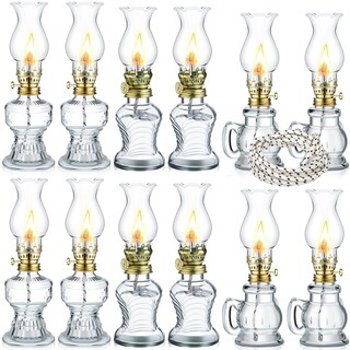 Foto 1 | Foto 1 | Oil Lamp Yexiya, Lámpara Vintage De Queroseno De Vidrio, Juego De 12 - Venta Internacional.