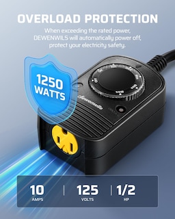 Foto 6 | Foto 6 | Temporizador Para Exteriores Dewenwils, Sensor Del Anochecer Al Amanecer, 10 A, 1/2 Hp, Paquete De 2 - Venta Internacional.