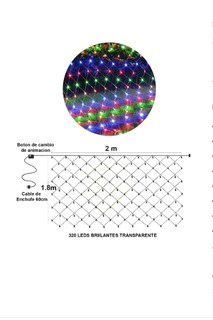 Foto 2 | Foto 2 | Malla Luminosa Xtellar Serie De Luces Navideñas Led Azules 320, Decoración Externa, 2x1.8m