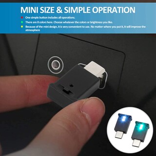 Foto 4 | Foto 4 | Luz Led Rgb Aozita Mini Usb Tipo C Con Brillo Ajustable - Venta Internacional.