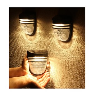 Foto 2 | Foto 2 | Lámpara Solar Exterior Led Con Sensor Negro