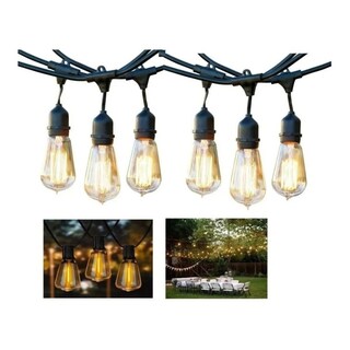 Foto 5 | Foto 5 | Guirnalda Impermeable De 10 M Con 10 Bombillas Led E27 Vintage - Venta Internacional.