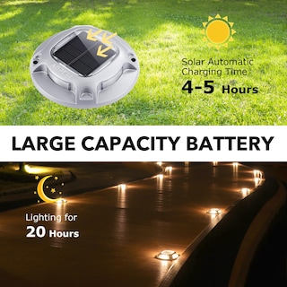 Foto 5 | Foto 5 | Luces Solares Para Entrada Agptek, Paquete De 16, 2 Modos De Color, Impermeables - Venta Internacional.