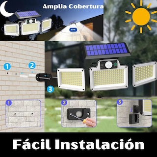 Foto 4 | Foto 4 | Lámpara Solar Exterior 280 Leds Con Sensor De Movimiento 3 Modos De Iluminación Impermeable Ip65 Y Control Remoto