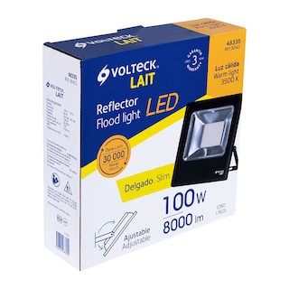Foto 2 | Foto 2 | Reflector Volteck REF-304LC color Negro Led 100 W Luz Cálida