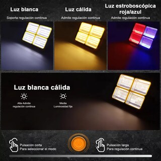 Foto 2 | Foto 2 | Luz De Trabajo Solar Led Recargable De 100 W 10000 Lúmenes Eo Safe Imports Esi-13885 Multicolor